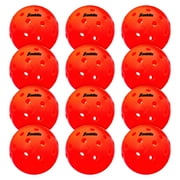 Franklin Sports X-40 Outdoor Pickleballs - Official Size - Ember - 12 Pack
