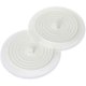 thumbnail image 1 of Paquete de 2 tapones de drenaje universales de goma de silicona de 15 cm para fregadero de cocina, lavabo de baño (blanco), 1 of 5