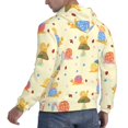 thumbnail image 6 of Naloa Colorful Cartoon Snail Men's Casual Hooded Collar Drawstring Hoodies Pullover Sweatshirts Casual Long Sleeve Shirts-Medium, 6 of 7