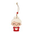 thumbnail image 1 of Encantador adorno navideño de madera para árbol, pareja de ancianos decorativos, diseño creativo y tierno, modelo abuela, ideal para regalos festivos., 1 of 7