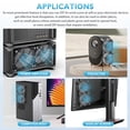 thumbnail image 3 of Ventilador de ordenador EAKHELB 2x120 mm DC 12 V con enchufe AC 240x120 mm, 3 of 7