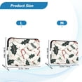 thumbnail image 4 of FORMRS 13"-13.3" Laptop Sleeve Protective Case Soft Carrying Quilted Computer Bag Cover, White Christmas Holly, 4 of 7