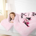 thumbnail image 3 of Erosebridal Pink K Letter Kids Full Size Comforter Sets, Mandala Damask Groovy Bedding Sets, 3 Pieces, 3 of 6