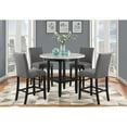 thumbnail image 2 of Global Furniture USA D40011 Light Gray Marble Top Bar Table with Built-In Shelf, 2 of 4