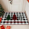 thumbnail image 2 of Christmas Door Mat 23.62×15.75in – Red Polyester Welcome Rug for Home Entrance, Festival Floor Decoration, Non-Slip & Easy Clean, 2 of 5