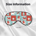 thumbnail image 5 of Salouo Warm Christmas Memories Pattern Sleep Mask,Sleep Eye Mask & Blindfold Eye Sleep Shade Cover with Elastic Strap Soft Eye Cover Eyeshade for Night Sleeping Travel & Nap, 5 of 7