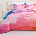 thumbnail image 2 of Koniroom Tie Dye Comforter Twin Size for Teen Boys Girls Women, Marble Pastel Colorful Room Decor Soft Reversible Twin Bedding Set, 2 Pieces All Season Bed Set, Blue Black Purple, 2 of 7