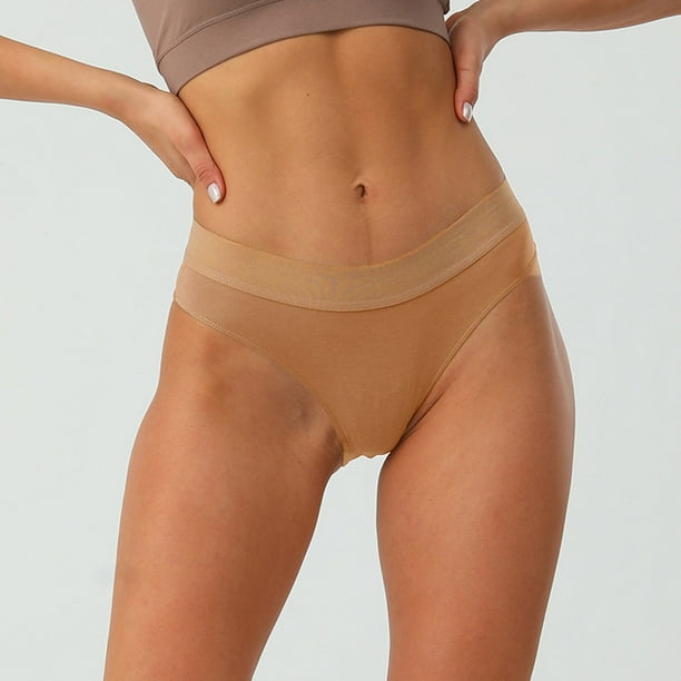 nsendm Female Underpants Adult Most Comfortable Womens Underwear Womens Low  Waist Through Waist Bikini Brief Breathable Waist Trainer for Women(Navy
