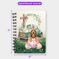 thumbnail image 5 of Easter Egg Bloodhound Bunny Ear Welcome Spring Truck Spiral Bound Journal Dog Lover 5x7in Spiral Notebook - 12002, 5 of 5