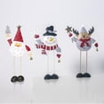 thumbnail image 5 of POINTERTECK 3Pcs Christmas Iron Table Decoration Snowman Elk Santa Clau Shape Desktop Ornament Creative Table Adornment, 5 of 5