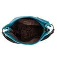 thumbnail image 7 of Wrangler Hobo Bags for Women Leather Tote Bag Shoulder Bag Top Handle Satchel Purses and Handbags, Two Tone Turquoise, 7 of 7