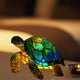 thumbnail image 1 of Lámpara de vidrieras Lámpara de cristal serie de mesa de animales, única tortuga marina, búho, luz de noche manchada, 2 uds., 1 of 8