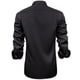 WARHORSEE Men's Cotton Stretch Dress Shirt - Long Sleeve, Button Down, Regular Fit, Black, Size Medium