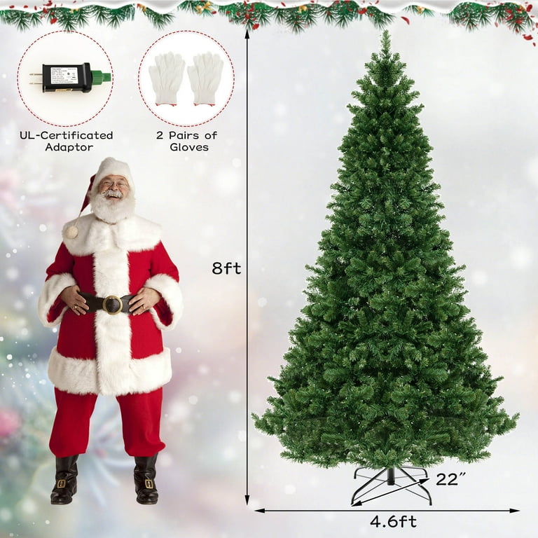 ✳︎new arrival✳︎christmastreeクリスマスツリー④white Costway 8ft Iridescent White Artificial Christmas Tree with 1636