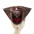 thumbnail image 4 of Byfri Skull Wings Tricorne Pirate Hat Punk Colonial Style Party Hat 56-58cm, 4 of 7