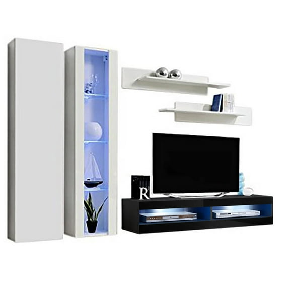 Fly A 34TV Wall Mounted Floating Modern Entertainment Center