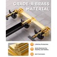 thumbnail image 2 of Wall Mount Tub Filler: Wowow Oil Rubbed Bronze Bathtub Faucet Long Spout Reach, Bath Tub Filler Faucet 2 Handle Wall Mounted Bathtub Faucets with Brass Rough in Valve Included Wall Mounted Tub Faucet, 2 of 8