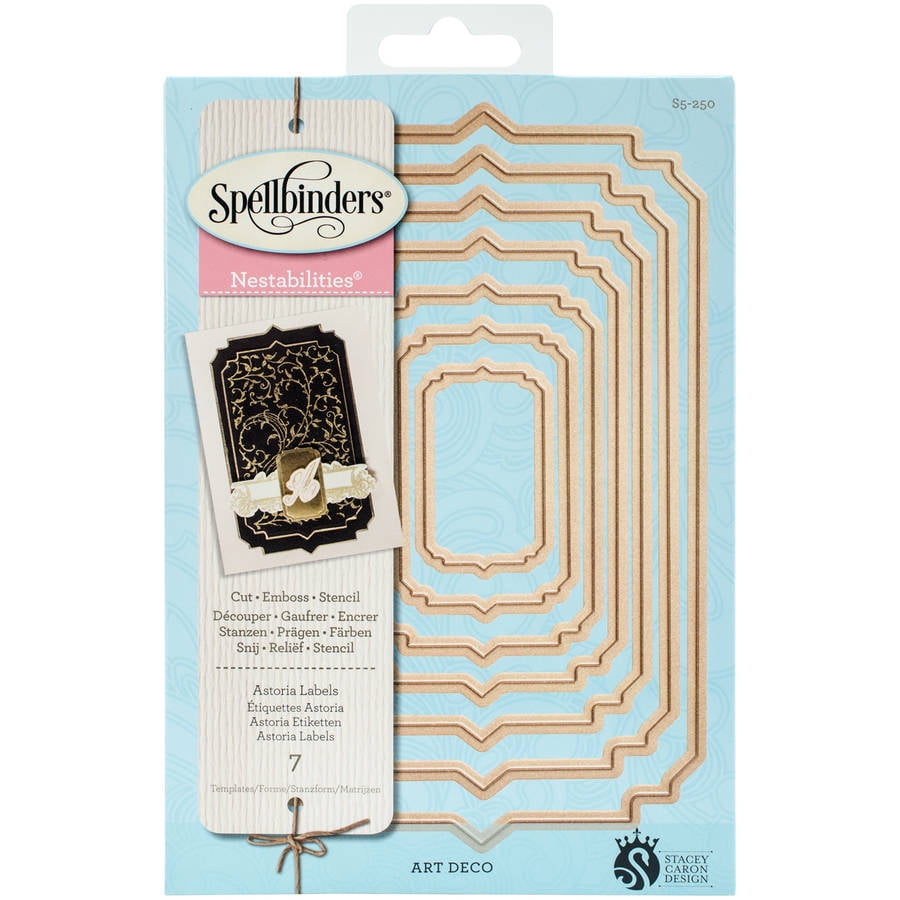 Spellbinders nestabilities dies labels 28