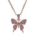 thumbnail image 4 of Collar de mariposa de lujo, hermoso colgante de cristal de circonita cúbica, gargantilla, cadena de mariposa brillante, joyería para mujeres, niñas, regalo, oro-2713, 4 of 5