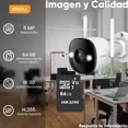 thumbnail image 3 of Imou & Cronos Cámara De Seguridad Ipc-k3dn-5h0wf-p64 + Microsd 64gb Ip Bullet Wifi 5mp Con Micrófono Fullcolor Detección De Humanos Ir 30m Protección Ip67 Foco Incorporado 5h0wf Cctv Notificaciones, 3 of 8