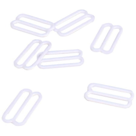 

Porcelynne White Nylon Coated Metal Replacement Bra Strap Slide - 7/8 (22mm) Opening - 50 Pairs (100 Pieces)