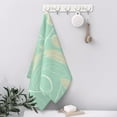 thumbnail image 6 of ZNDUO Microfiber Bath Towel, Green Plant Leaf Texture Pattern Towels for Bathroom, 27.5x16 in, 6 of 7