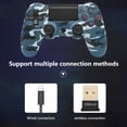thumbnail image 4 of Autorización：Controlador de juego inalámbrico Controlador Ps4 Bluetooth Cabezal de doble cabeza Mango de copo de nieve Joystick Mando Game Pad para la consola de juegos 4 Adepaton 2033297-19, 4 of 9