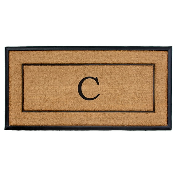 The General Monogram Doormat, 24" x 48", Letter C