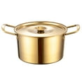 thumbnail image 1 of Shisuyan Stainless Steel Ramen Noodle Pot Lidded Ramen Pot Fast Heating Kitchen Cooking Pot, 1 of 9