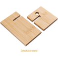 thumbnail image 1 of Bamboo Cell Phone Stand Holder with Chargeable Hole, Friendly Universal Portable Wood Cellphone Holder for Desktop Design Compatible with All Mobile P, 1 of 4