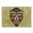 thumbnail image 1 of Tiki Bar Cutting Board, Colorful Vivid on Vintage Style Backdrop Geometric Prehistoric, Decorative Tempered Glass Cutting and Serving Board, Small Size, Multicolor, by Ambesonne, 1 of 1
