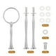 thumbnail image 4 of Uxcell 6 Set 3-Tier Cupcake Stand Hardware Fitting para Soporte de Cupcakes, Pequeño Arco Plateado, 4 of 7