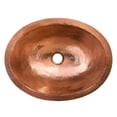 thumbnail image 4 of Premier Copper Products Lo17f  17" Oval Copper Drop In Or Undermount Bathroom Sink -, 4 of 5