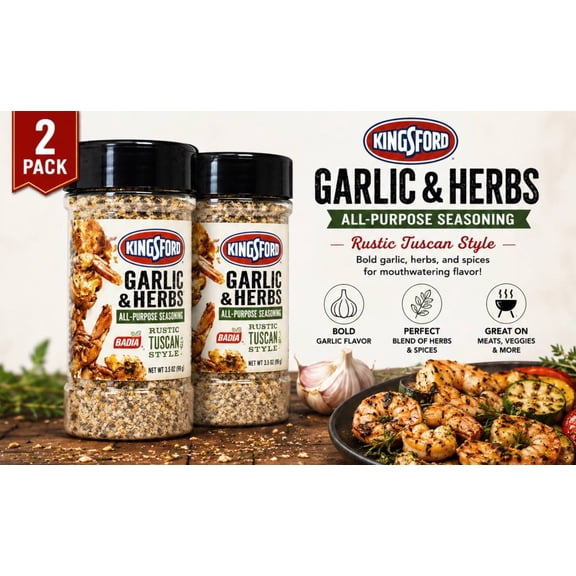 2 Pack Kingsford Kingsford Garlic & Herbs All-Purpose Seasoning