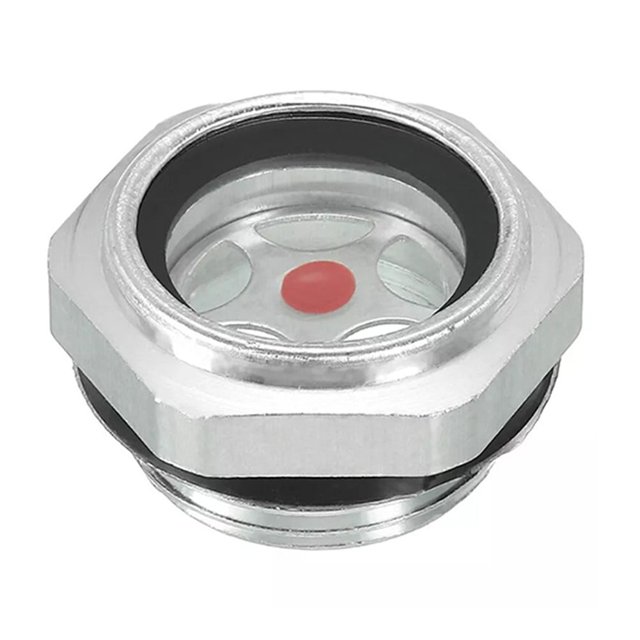 Mirilla de nivel de aceite para compresor de aire Kairuite G 3/4, de aluminio