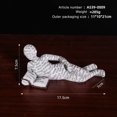 thumbnail image 4 of Reading Women Figurine Decor Thinker Statue Modern Abstract Art Sculpture Resin Collectible Reading Figurines for Living Room, 4 of 8