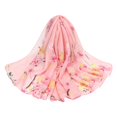 thumbnail image 2 of Fnhpitd Lightweight Scarf Fashion Scarves Elegant Floral Pattern Sheer Scarfs Sunscreen Shawls Wraps Pink One Size, 2 of 4