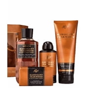 Bath & Body Works Mahogany Teakwood 4-Piece Gift Bag Set