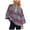 Wine, variant on Abomasnow Striped Oversized Sweatshirts for Women Soft Quarter Zip Long Sleeve Hoodies Color Blocking Loungewear Pullover Tops