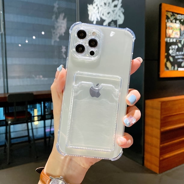 Funda transparente con tarjetero para Samsung Galaxy S23 A23 A32 A53 A52 A72 Note 20 S22 S21 Ultra S20 FE S10 Plus, funda transparente Tan Jianjun unisex