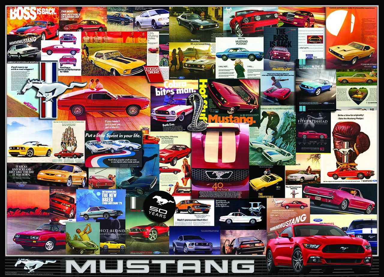 Ford Mustang Advertising Collection 1000-Piece Puzzle
