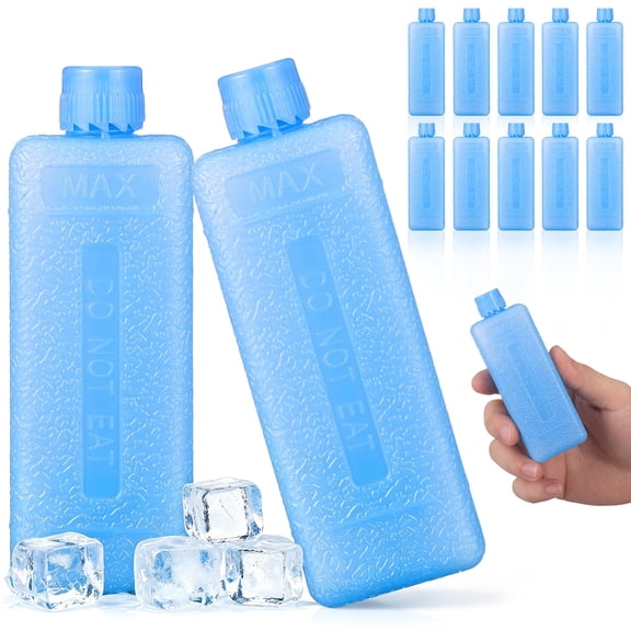 GETAJGHSD 20Pcs Reusable Cooler Ice Packs with Silent Operation Sky Blue for Office and Outdoor Use