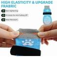 thumbnail image 3 of PUPTECK Anti Slip Dog Socks 2 Pairs with Double Grippers for Hardwood Floors, Shoes for Hot/Cold Pavement, Boots & Paws Protectors to Prevent Licking, Traction Booties for Senior Small Large Dogs, 3 of 10