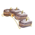 thumbnail image 5 of WeiLaiKeQi Dried Fruit Dish with Lid Decor Nuts Platter for Dried Fruits Appetizer Nuts Dark Gray, 5 of 9