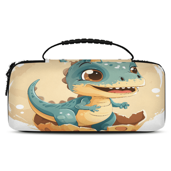 Herdesigns Dinosaur Carry Case Compatible with Nintendo Switch 2, with 20 Game Card Slots, Cute Portable Travel Carrying Case Pouch for Accessories & Games