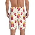 thumbnail image 3 of Kdxio Popcorn Print Mens Sleep Shorts Bottoms Soft Comfy Pajama Wear Pants with Drawstring Pockets, 3 of 7