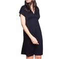 thumbnail image 6 of gakvbuo Maternity Dress for Photoshoot Pregnant Women Clothes V Neck Short Sleeved Maternity Breastfeeding Casual Dress, 6 of 9