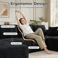 thumbnail image 6 of 137" U-Shaped Sectional Sofa with Chaise, Modular Cloud Sectional Couch with Deep Seat for Living Room, Modern Boneless Couch with Back Cushion, Pillow, Ottoman, No Assembly Required, Corduroy Fabric, 6 of 16