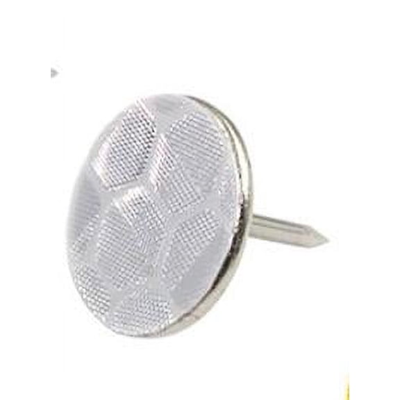 QIDITONG 100pcs Reflective Tacks Trail Marking Tacks Hunting Markers Metal Thumb Tacks Reflective Trail Markers Tree Reflectors Push Pins