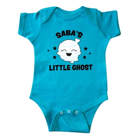 

Inktastic Cute Saba s Little Ghost with Stars Gift Baby Girl Bodysuit